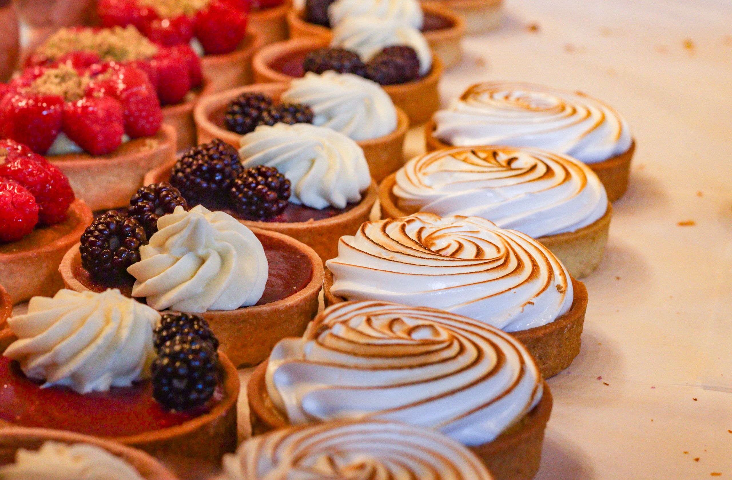 Meringue tart in Borough Market, London