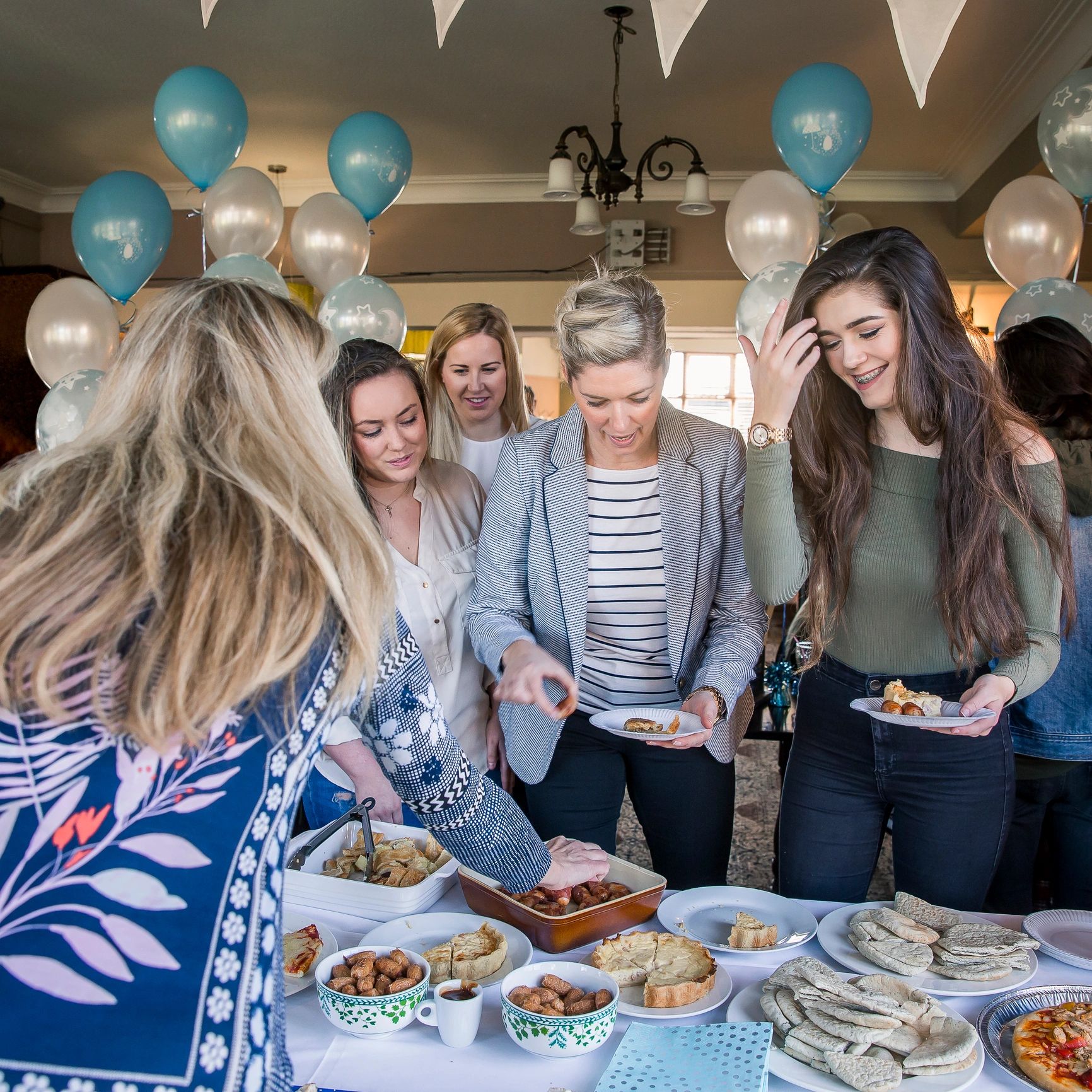 Friends celebrating at a party